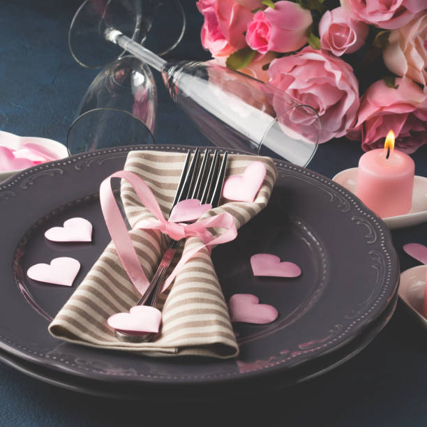 istock Valentine's day romantic date concept with candles 909517878