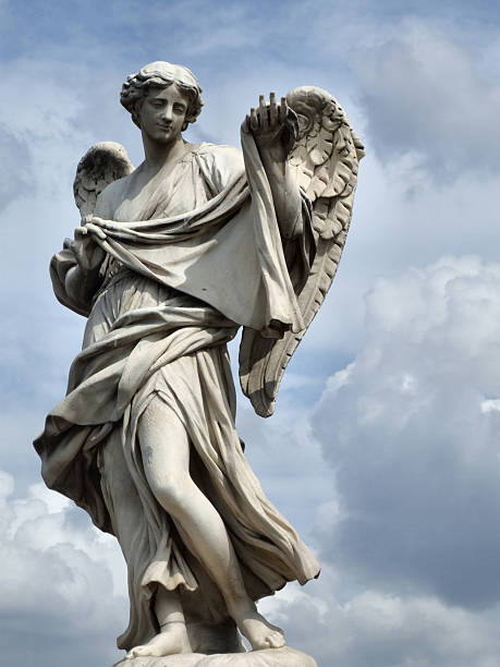 istock Angel statue in Rome, Italy 90951823