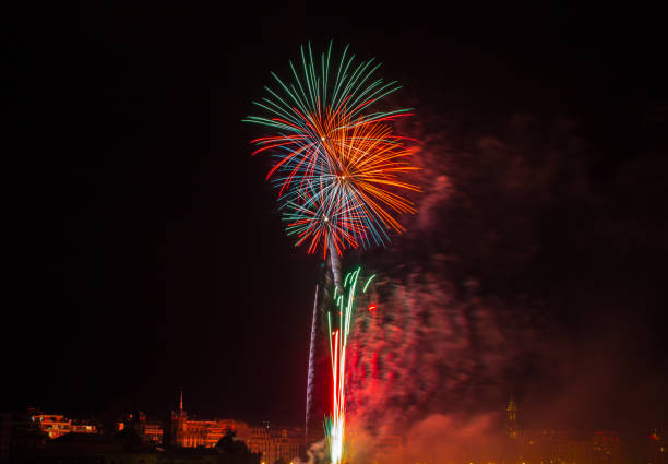 istock Fireworks in San Sebastian 909521772