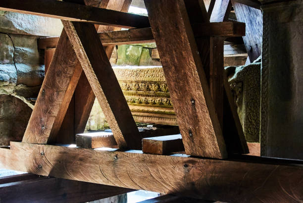 istock Historic building in Angkor wat Thom Cambodia 909522832