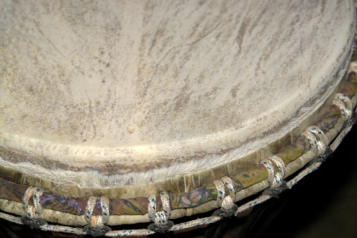detail of a african drum