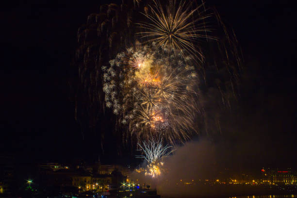 istock Fireworks in San Sebastian 909526590