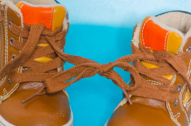 Close-up comfortable suede shoe
