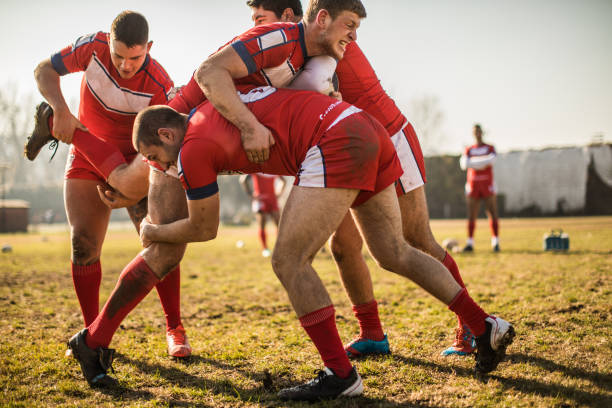 istock Gripping on the rugby field 909557792