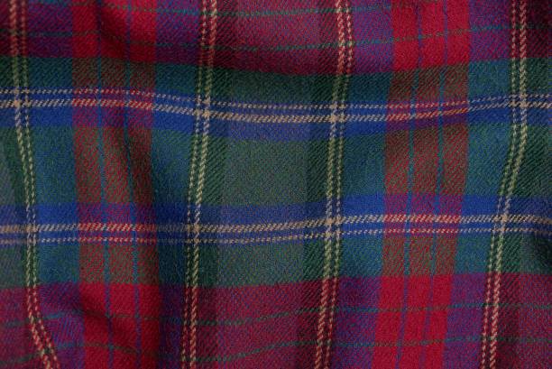 istock red green texture of woven cloth clothes 909568622