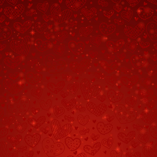 herzen-muster. - flower valentines day valentine card backgrounds stock-grafiken, -clipart, -cartoons und -symbole