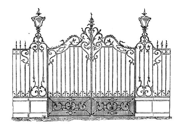 Antique illustration: Gate