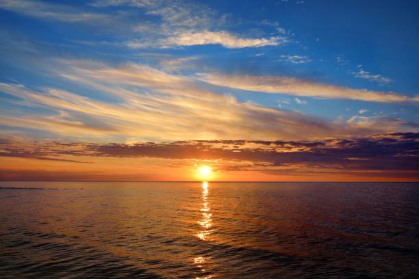istock open Baltic sea at the sunset 909585658