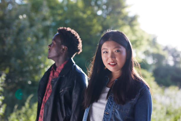 istock Multi ethnic couple on a summer walk 909606218