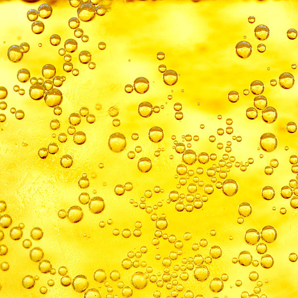 Beer bubbles stock photo