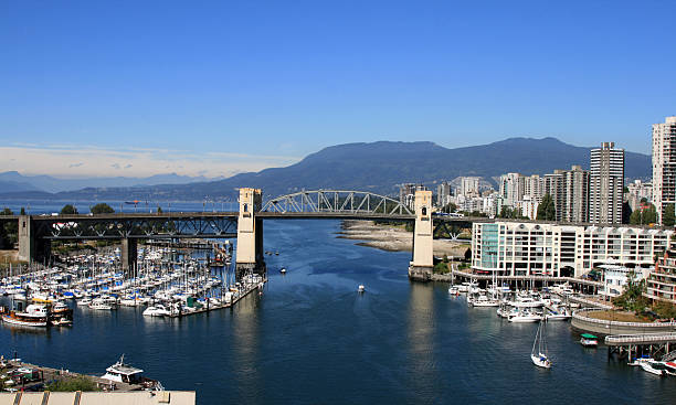 Burrand Street Bridge Vancouver - foto de stock