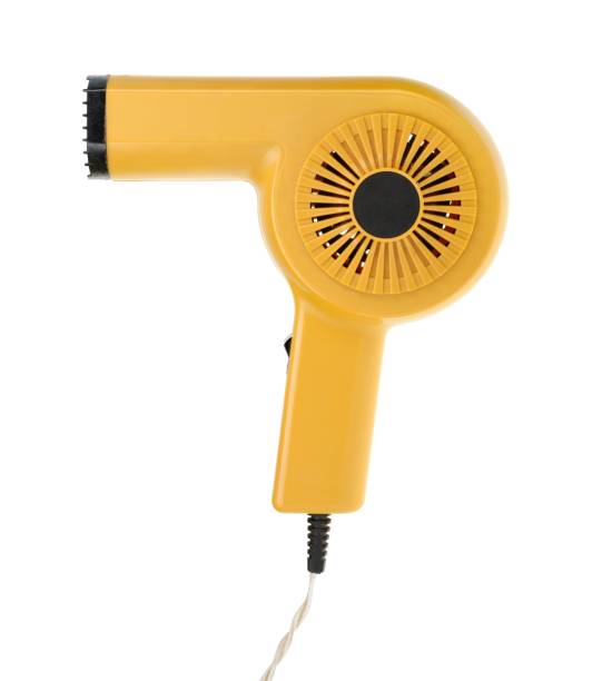 Old Hairdryer Isolated On White Background Stock Photo - Download Image Now  - Hair Dryer, Old, Old-fashioned - iStock