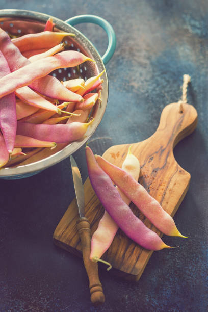 istock Fresh Organic Purple Beans 909638496