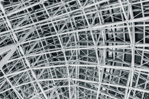 istock steel roof geometry wire frame construction 909644706