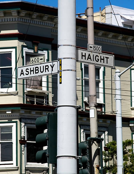 Haight Ashbury y - foto de stock