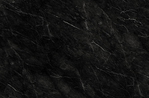 블랙 대리석 자연 패턴 배경, 추상 흑인과 백인, 화강암 질감 스톡 사진