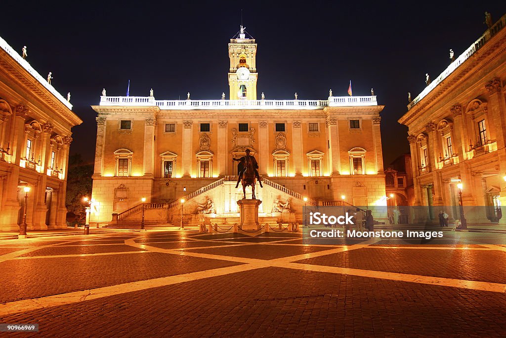Piazza del Campidoglio in Rom, Italien - Lizenzfrei Museum Stock-Foto