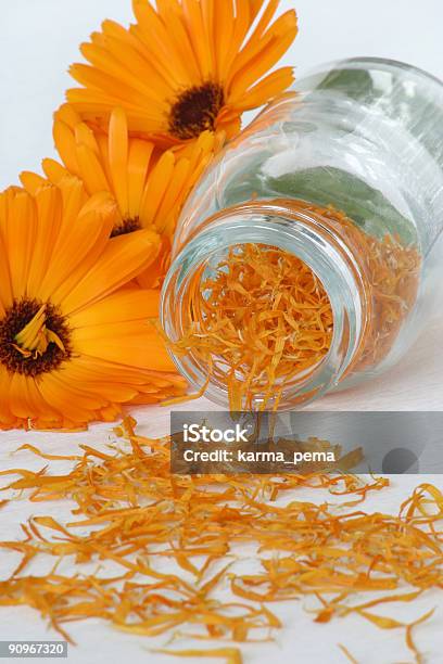 Calendula Secchi - Fotografie stock e altre immagini di Calta - Calta, Cibo, Composizione verticale