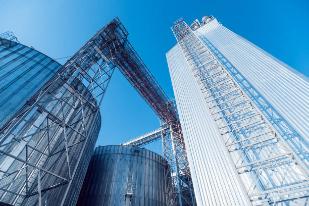 istock Modern silos for storing grain harvest. Agriculture. 909675364