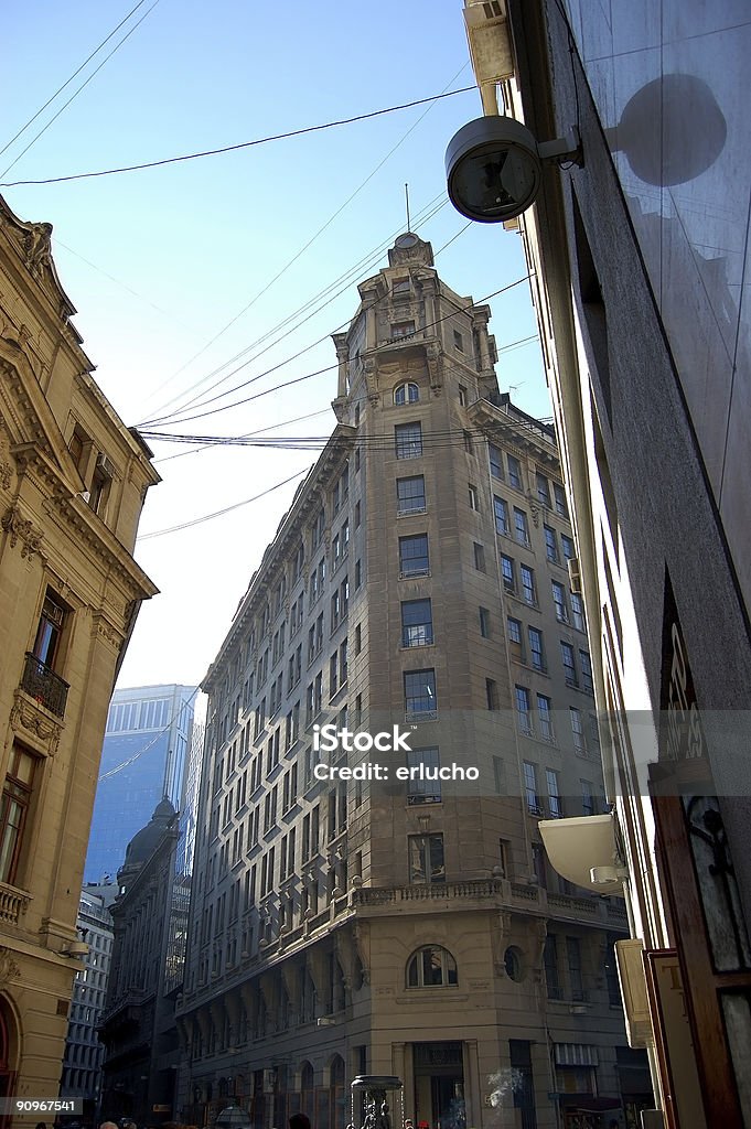 Old Financial Street in Santiago  1920 Stock Photo