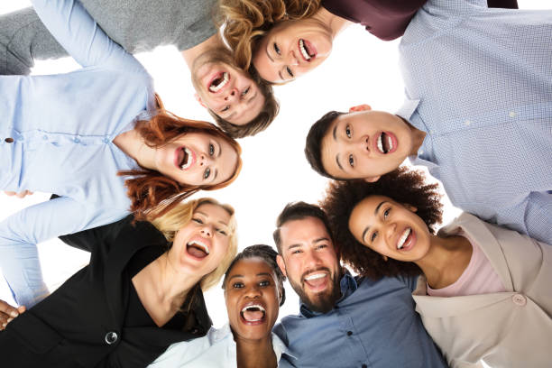 istock Happy Multiracial College Students Forming Huddle 909688876