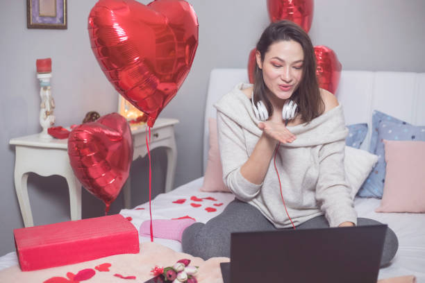 istock Cheerful Young Woman In Love 909695762