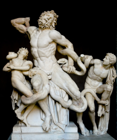 Italie - Toscane - Florence - Loggia dei Lanzi. Sculpture de Persée. Perseus with the Head of Medusa is a bronze sculpture made by Benvenuto Cellini in the period 1545–1554. The sculpture stands on a square base which has bronze relief panels depicting the story of Perseus and Andromeda, similar to a predella on an altarpiece.[1] It is located in the Loggia dei Lanzi in the Piazza della Signoria in Florence, Italy.