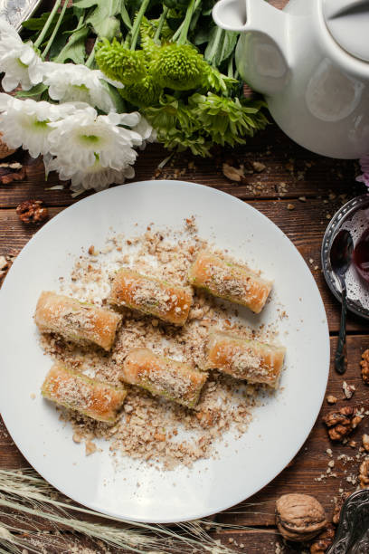 istock food baklava turkish pastry concept 909700174