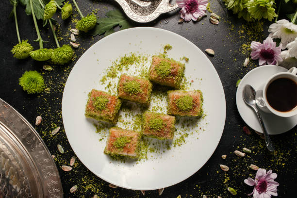 food turkish desssert breakfast coffee concept