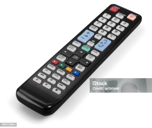 Remote Control Stock Photo - Download Image Now - Remote Control, Black Color, Cut Out