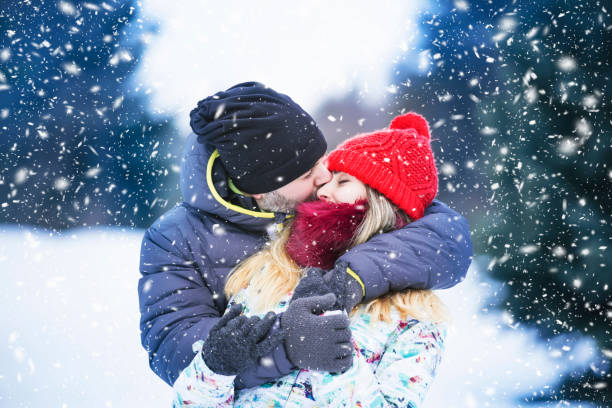 istock Happy couple outdoors in winter 909718832
