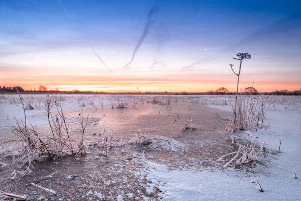 istock sunrise in the winter morning 909725770