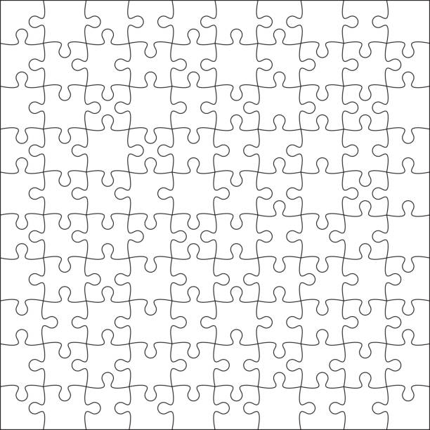 skládačka prázdná. - spolupráce pojem fotky stock ilustrace