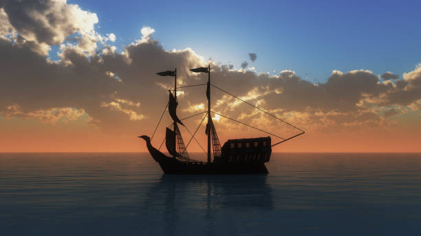 istock old ship in sea sunset 909765398