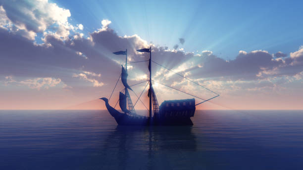 istock old ship in sea sunset 909765432