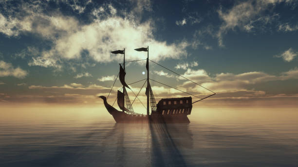 istock old ship in sea sunset 909765470