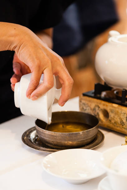 istock Brewing Chinese Tea for Traditional Dim Sum 909765718