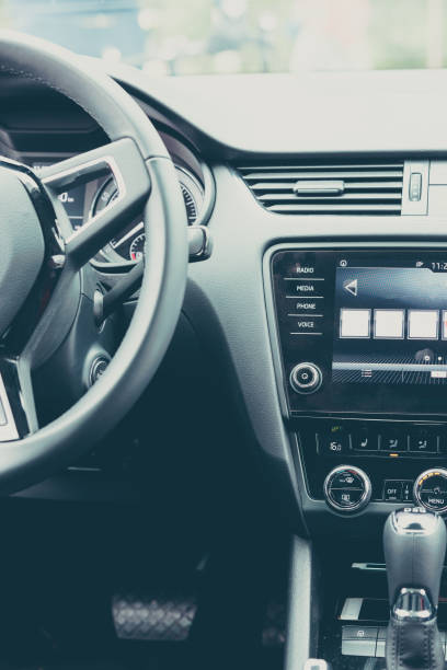 istock Interior of a new car. 909772524