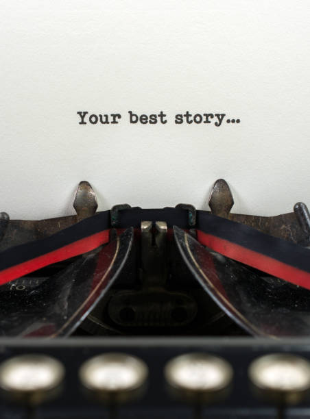 istock Close-up antique typewriter with words your best  story 909785938