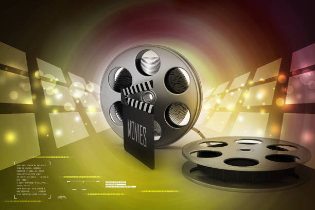 istock Film Reels and Clapper board 909786124