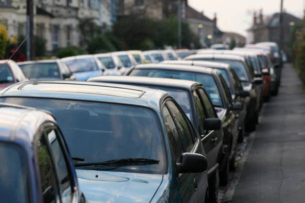 istock Congested car parking in residential streets 90979022