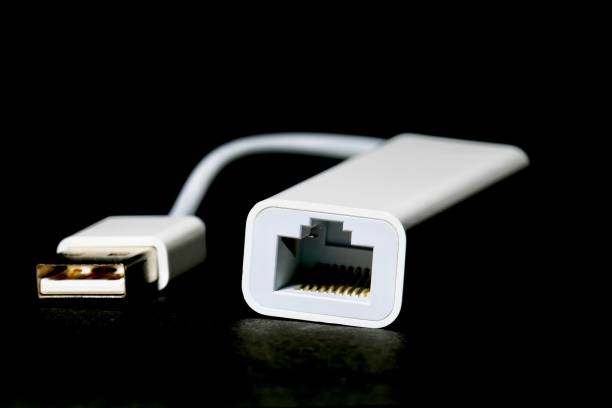 USB- Ethernet adapter USB- Ethernet  Laon stock pictures, royalty-free photos & images