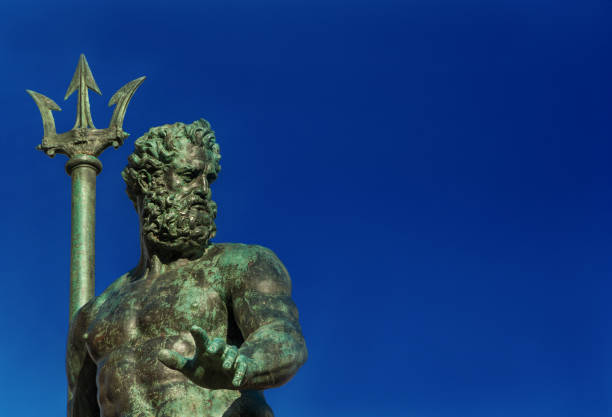 istock Neptune god of the sea (with copy space) 909796326