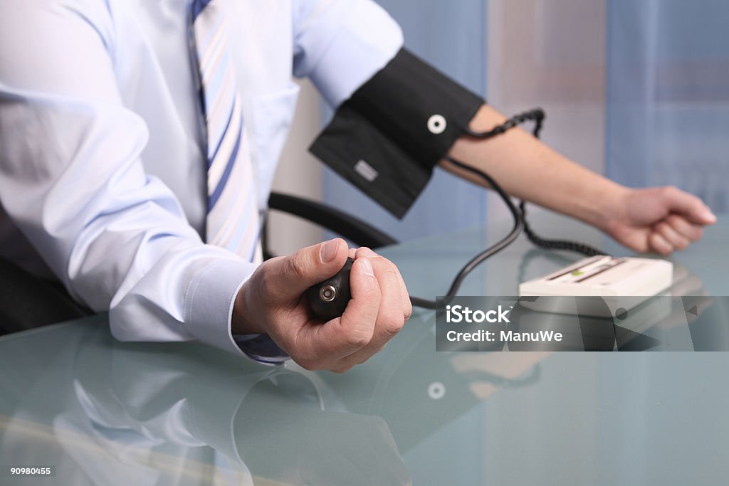 Hypertension in Business Close-Up  Bellows Stock Photo