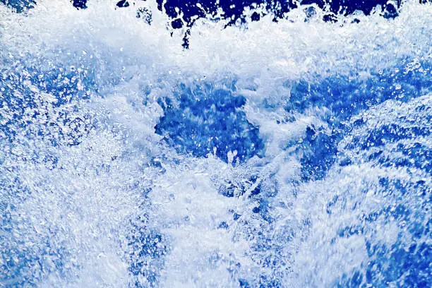 frothy water splash abstract background