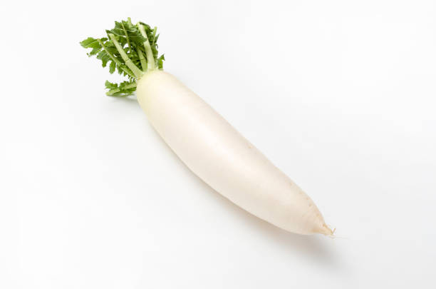 istock Japanese radish  isolated white background 909829062