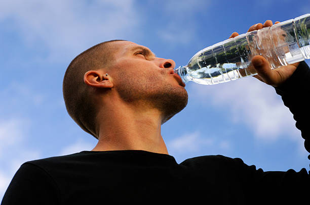 drinking water3 stock photo