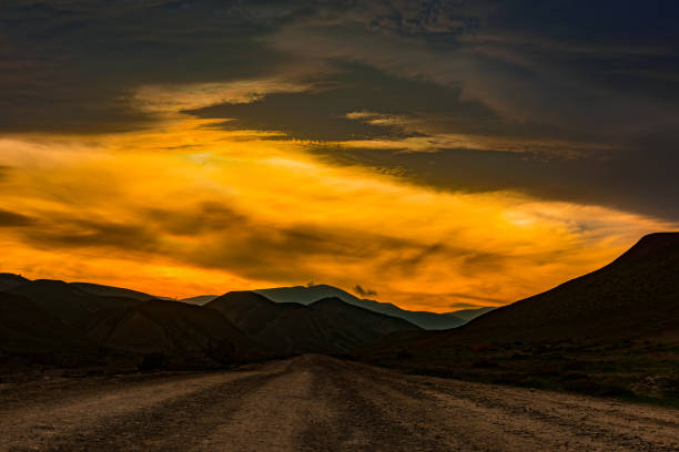 istock Hilly mountains in the valley, mountain landscape 909839924