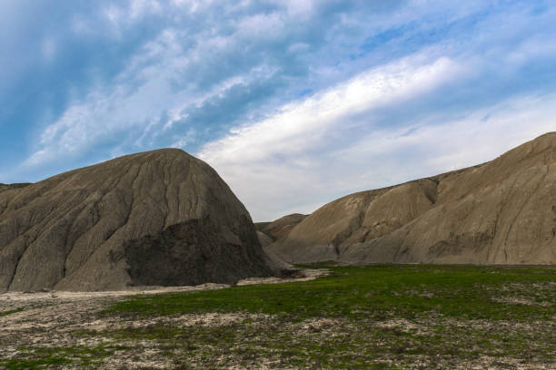 Hilly mountains in the valley, mountain landscape