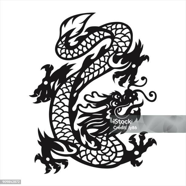 Chinese Dragon Stock Illustration - Download Image Now - Dragon, Vietnam, Chinese Dragon